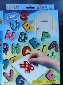 Hama strijkkralen set 2000 letters (nieuw)
