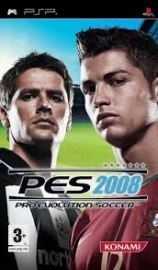 PES 2008 Pro Evolution Soccer beschadigde cover (psp used game)