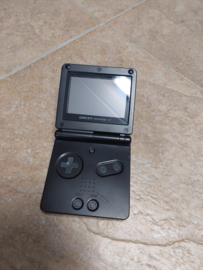 Gameboy Advance SP zwart met voeding (Nintendo tweedehands)