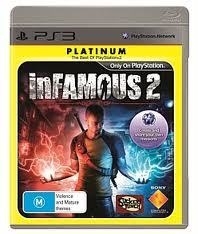 Infamous 2 platinum  (ps3 used game)