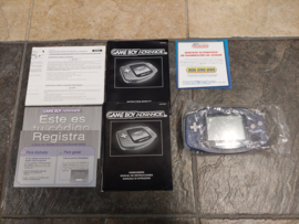 Gameboy Advance paars in doos (Nintendo tweedehands accessoire)