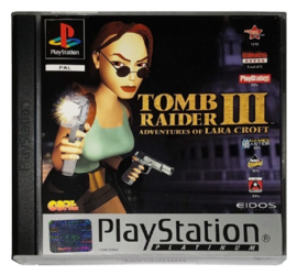 Tomb Raider III Platinum (PS1 tweedehands game)