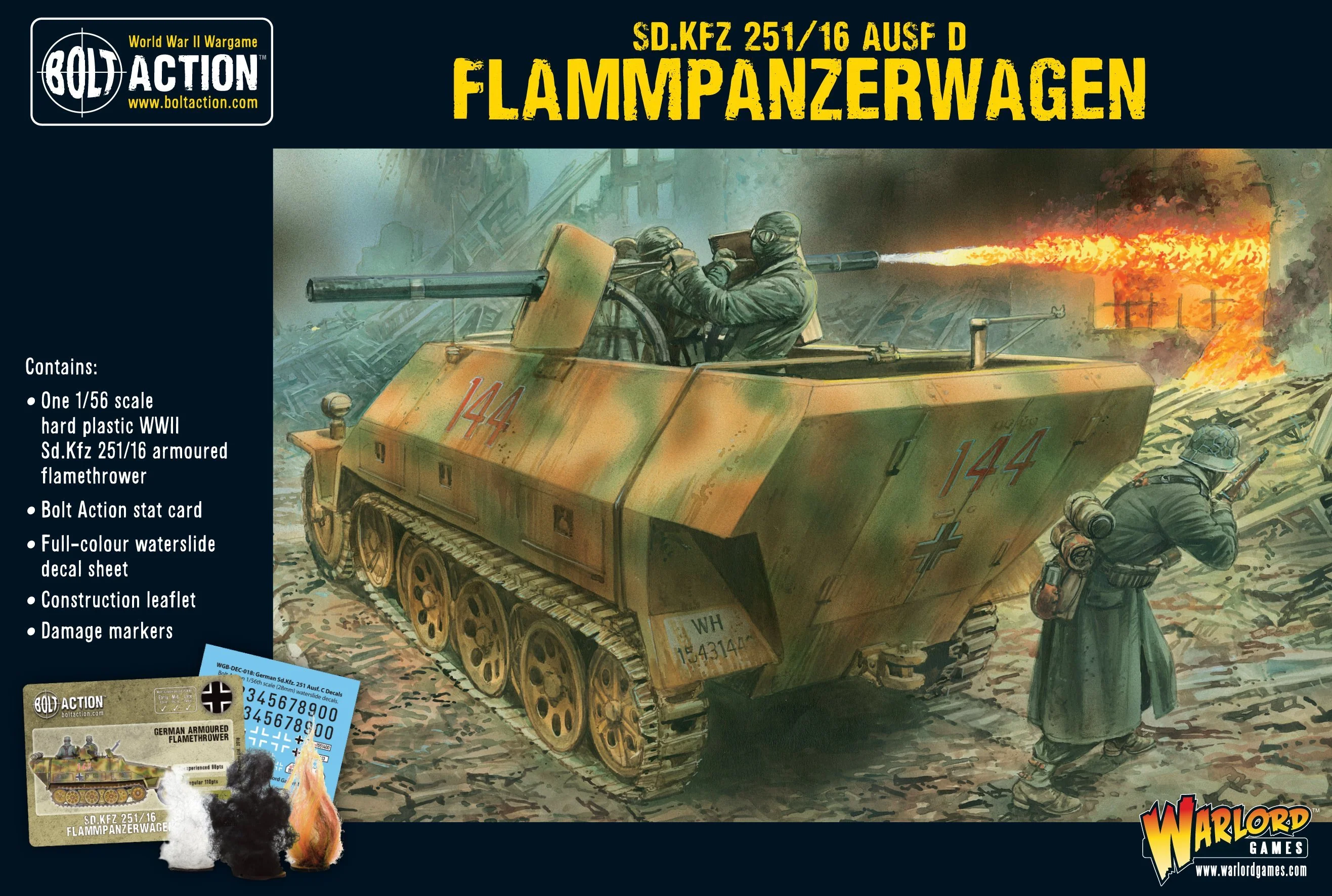 SD.KFZ 251 16 AUSF D Flammpanzerwagen (Bolt action nieuw)