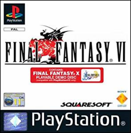 Final Fantasy VI zonder boekje (PS1 tweedehands game)