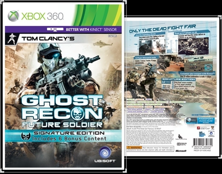Tom Clancy Ghost Recon Future Soldier Signature edition (xbox 360 used ...