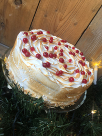 Orange meringue cake