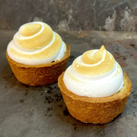 Citroen meringue cupcake