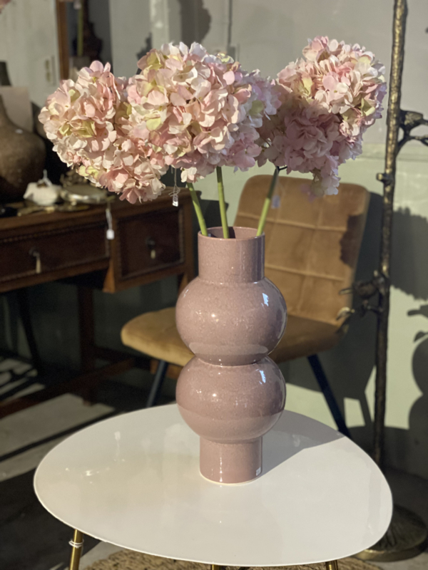 Gaan beu Aanpassen Hoge oud roze vaas met bolle vormen | Potten | Kato Wonen