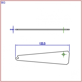 Montagegereedschap voor briefklepveer (webart158)