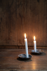 Bakvormpje schelp, koper, antiek