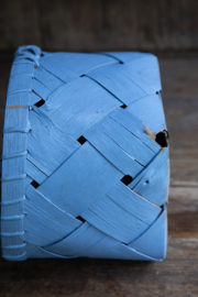 Spaandermand, lichtblauw, antiek