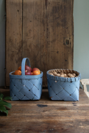 Spaandermand, lichtblauw, antiek