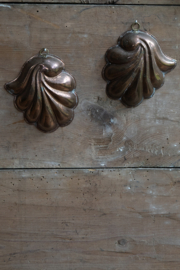 Bakvormpjes, koper, antiek