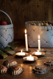 Spaandermand, lichtblauw, antiek