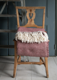 Wollen plaid Knut rood-bruin | Klippan