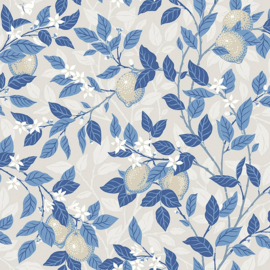 Citronträd 6149 | Blue & White | Boråstapeter