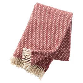 Wollen plaid Knut rood-bruin | Klippan