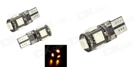 2x T10 W5W 5 CANBUS SMD LED`s auto lamp.