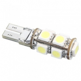 1x T10 W5W 9 witte CANBUS SMD LED`s auto lamp. ARTnr: C919