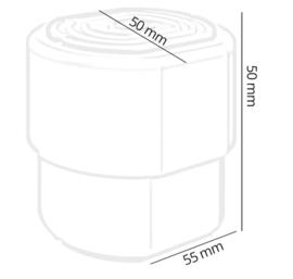 vibratiekit  voor Airco machine rood/geel, met veer, voor units tot 120 KG