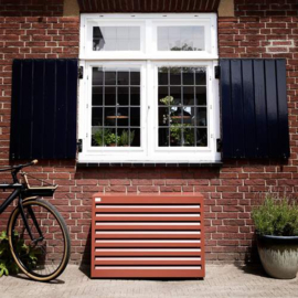 Evolar Evo-cover omkasting Large steenrood aluminium gepoedercoat 1100 x 1200 x 650 mm