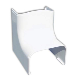 Tecnosystemi Optima binnen bocht 90° CAI75 Zuiverwit RAL9010