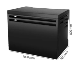 geluidsreducerende warmtepomp Airco omkasting met demping set