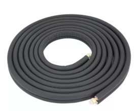 Koelleidingset met flarewartels 1/4-3/8 lengte 10 meter