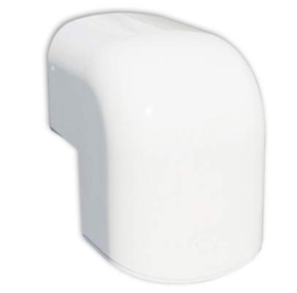 Tecnosystemi Optima buiten bocht 90° CAE62 Zuiverwit RAL9010