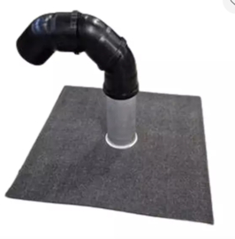 Dakdoorvoerset Ø110mm met bitumen dakbedekking, 200mm buis