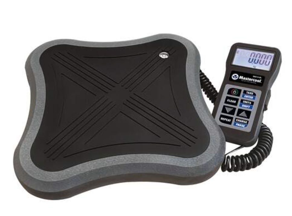 Mastercool Black Series weegschaal max. 110 kg op 0,05% nauwkeurig met Bluetooth en via App incl. koffer