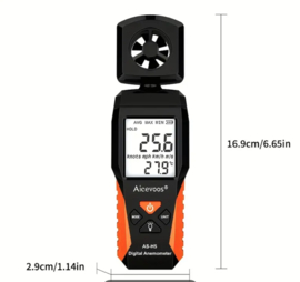 Anemometer, Windsnelheidsmeter Digitale