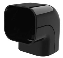 Tecnosystemi Excellens buiten bocht CA72 Zwart RAL9005