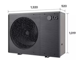 LG Therma-V Monobloc S warmtepomp R32 3 fase 16,0 kW