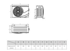Maxinverter-17S zwembad warmtepomp 230v R32 17 kW