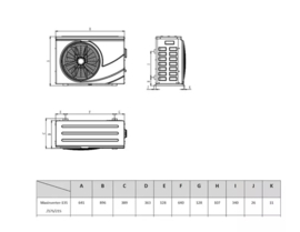 Maxinverter-21S zwembad warmtepomp 230v R32 21,1 kW