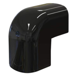 Tecnosystemi Optima buiten bocht 90° CAE75 Zwart RAL9005