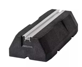 Rubber Montagebalk trillingsdempend 400x100x180mm , per 2