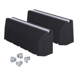 Verhoogde Opstellingsbalk recycled 600 mm rubberen dempers (set a 2 stuks)