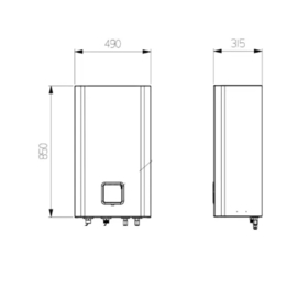 LG Hydrobox warmtepomp Binnenunit 3 Fase