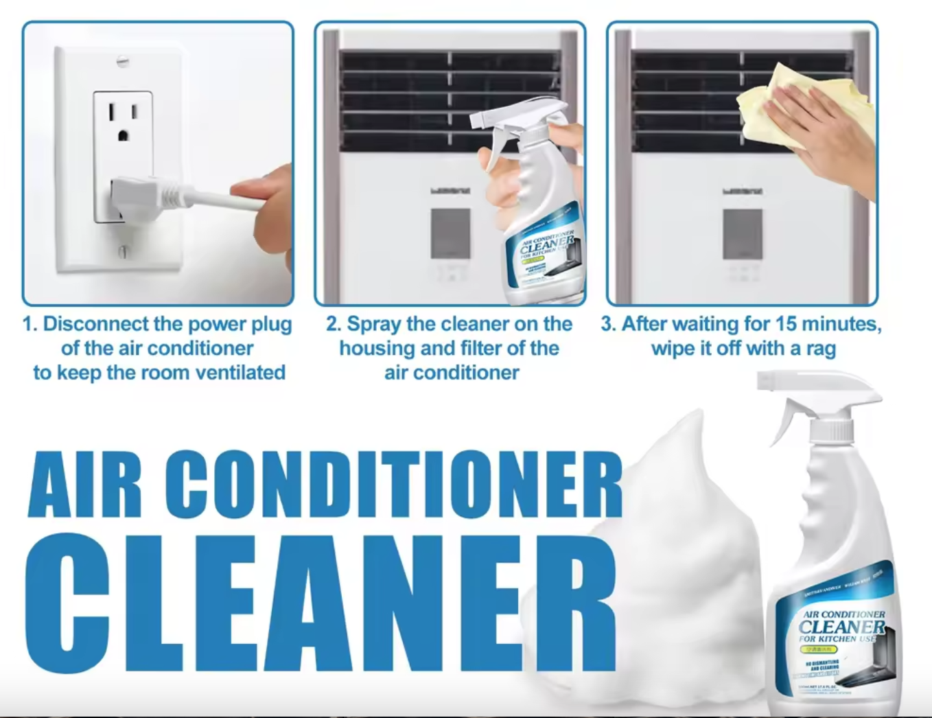 Airconditioner binnen en buitendeel Reiniger 500 ML