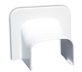 Tecnosystemi Optima plafond/wand eindstuk TA75 Zuiverwit RAL9010
