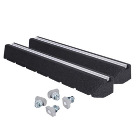 Opstellingsbalk recycled 1000 mm rubberen dempers  (set a 2 stuks)