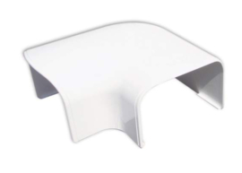 Tecnosystemi Optima platte bocht 90° CP62 Zuiverwit RAL9010