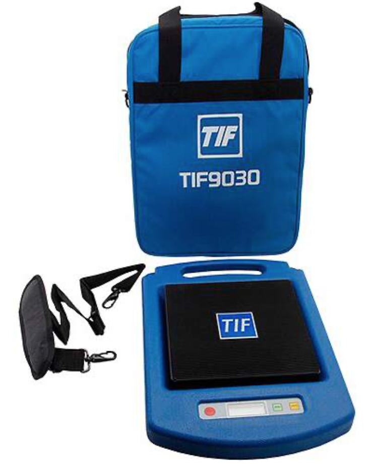 TIF 9030E weegschaal max. 100 kg op 10 gram nauwkeurig incl. nylon schoudertas