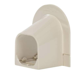 Inoac plafond/wand-eindstuk NA75 Ivoorwit RAL1013 , per 5 st