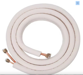 Airco leidingen met flare en wartels 3 meter 1/4-3/8 koper aluminium