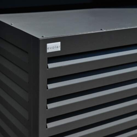 Evolar Evo-cover omkasting Medium donker antraciet aluminium gepoedercoat 800 x 1100 x 550 mm