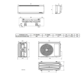 Tosot PULAR by GREE single split airco R32 7,0 kW set