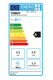 Tosot MONA by GREE Mobiele airco R32 3,5 kW